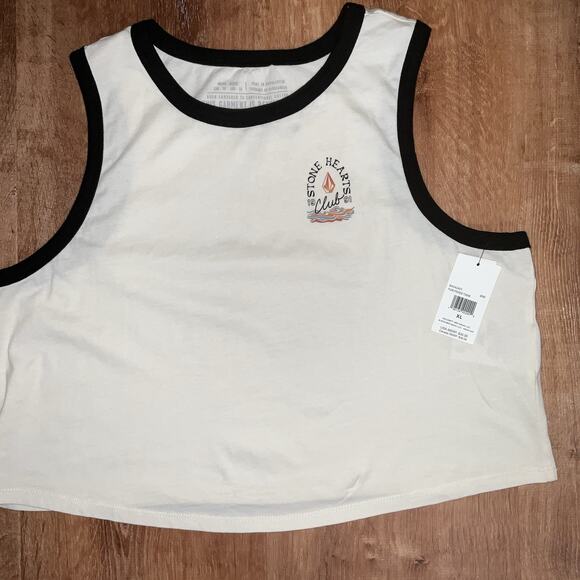 NWT Stone Heart Cream With Black Trim-Size XL - Picture 6 of 11